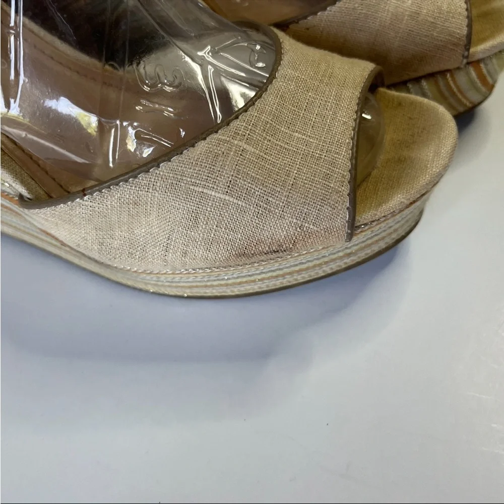 LC Lauren Conrad Dakota Natural Wedge Sandals